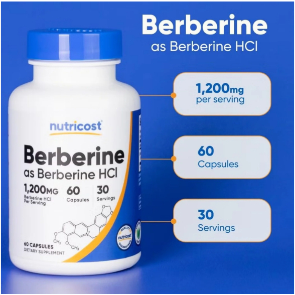 Thực Phẩm Bảo Vệ Sức Khoẻ Nutricost Berberine HCL 1200mg