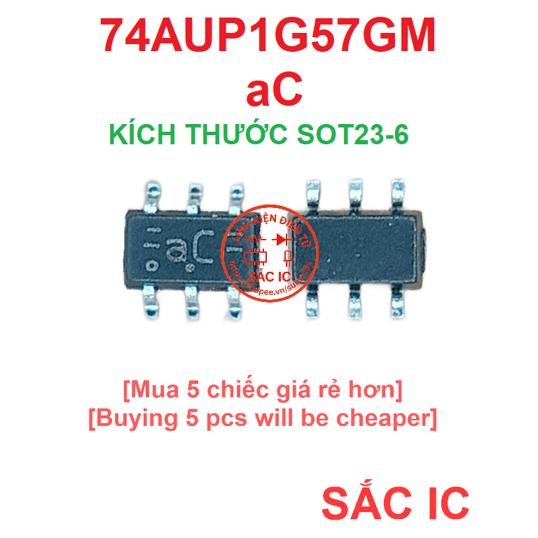 [K82][SOT23-6] 74AUP1G57GM aC ic nguồn trên bo mạch - Mới nguyên bản - Original NEW