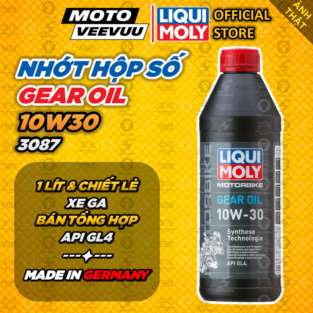 [MTVV] Nhớt hộp số nhớt láp xe tay ga LIQUI MOLY 10W30 10W40 CHIẾT LẺ 3087 API GL4 - Sản xuất tại Đứ