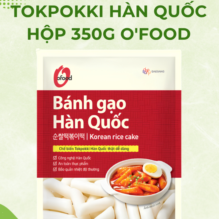 Combo 10 Túi Bánh Gạo Hàn Quốc Tokpokki OFood 350g Bánh Gạo Tokbokki Tteokbokki Ddeokbokki