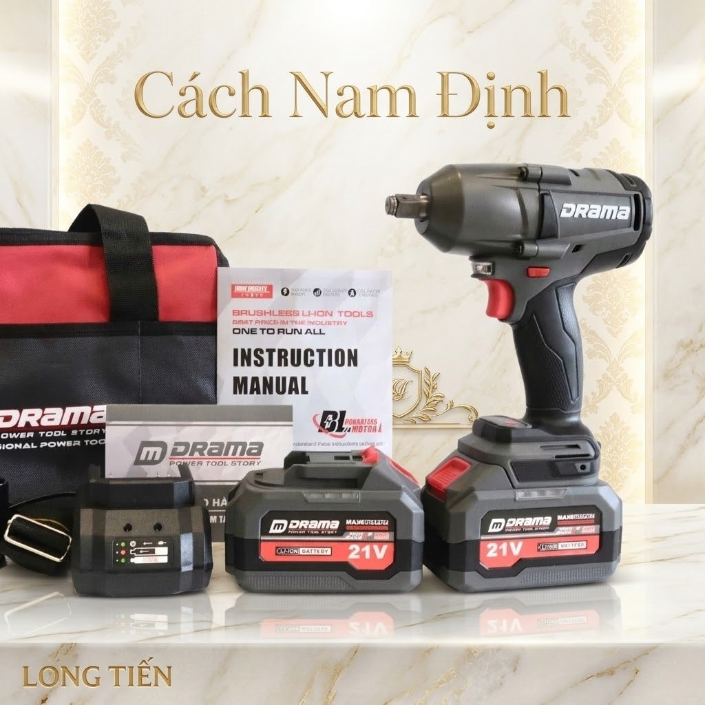 MÁY SIẾT BULONG  PIN 21V DRAMA-5598A