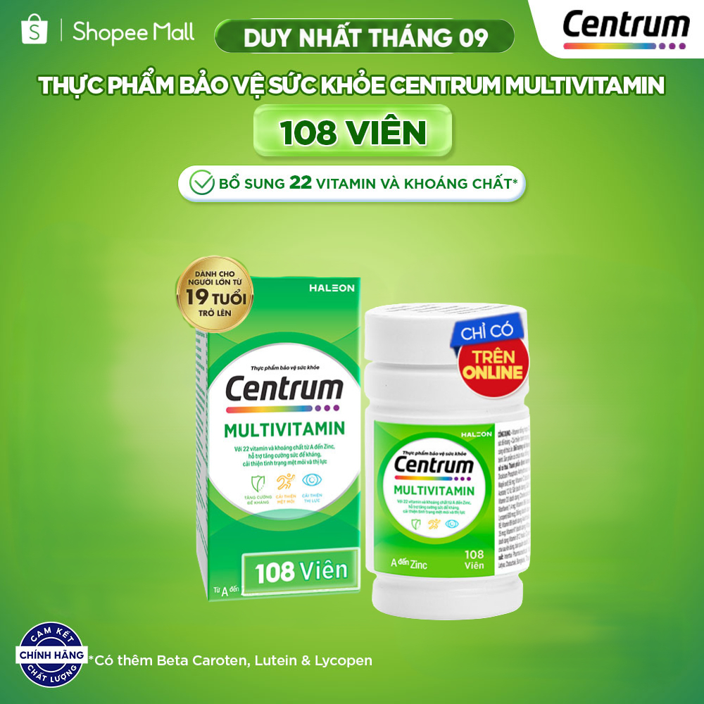 [Hannah Olala x Centrum] Thực phẩm bảo vệ sức khỏe CENTRUM MULTIVITAMIN cho NGƯỜI LỚN TỪ 19 TUỔI – 1