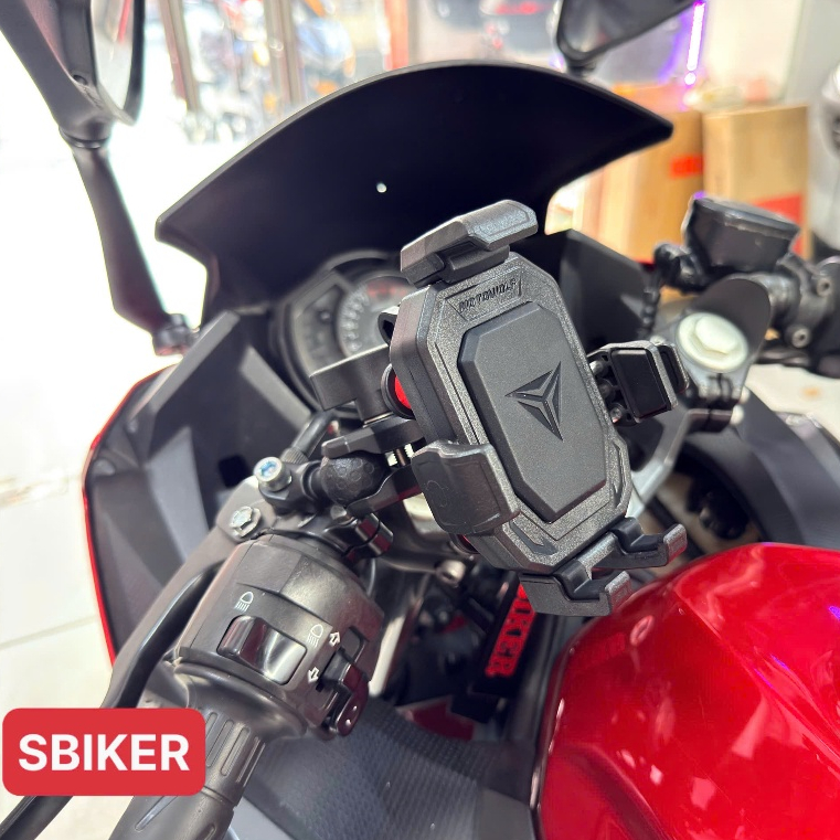 Giá Đỡ Điện Thoại MH2 - Kẹp Điện Thoại Motowolf Mh2 Đa Năng Chống Rung Gắn Chân Kính Hoặc Chân Gương