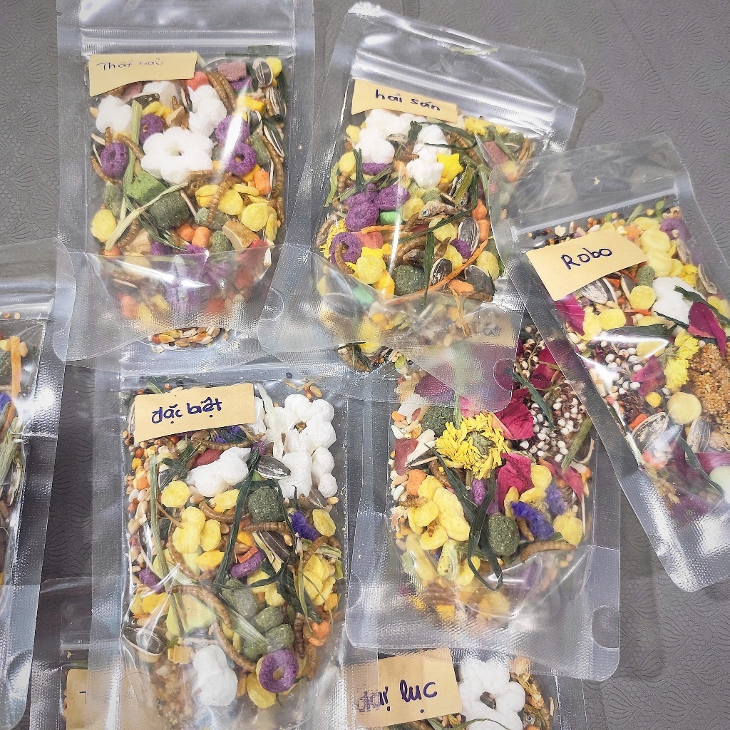 Gói Chiết 100G Thức Ăn Hamster Orchid Cao Cấp Bổ Sung Dinh Dưỡng Cần Thiết Phù Hợp All Hamster