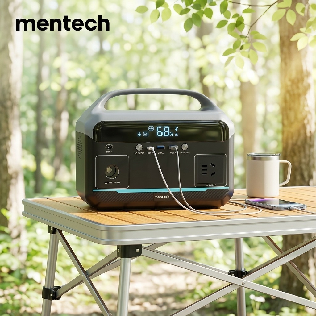 (Tặng tai JBL) Trạm sạc MENTECH 300W MT300M1 dung lượng 192Wh, ouput AC 220v