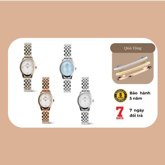 (Tặng vòng tay) Đồng hồ nữ DW - Đồng hồ đeo tay nữ Daniel Wellington Ophelia Mini dây thép – link