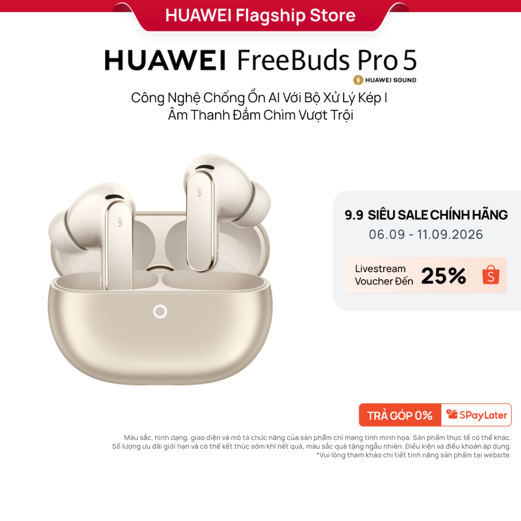 [LIVESTREAM] Tai Nghe HUAWEI FreeBuds Pro 5 | Công Nghệ Chống Ồn AI Với Bộ Xử Lý Kép | Âm Thanh Đắm Chìm Vượt Trội