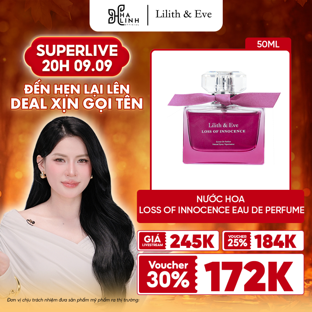 [Võ Hà Linh x Lilith and Eve] Nước hoa Lilith and Eve Loss of Innocence Eau de Perfume 50ml