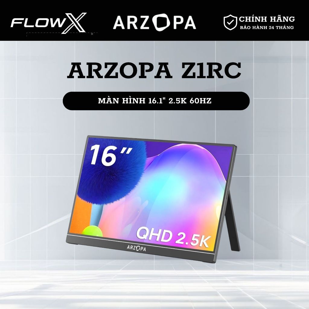 Màn Hình Di Động ARZOPA Z1RC 16 Inch 2.5K IPS 16:10 Khung Hợp Kim USB-C HDMI