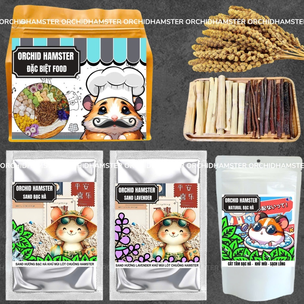 Thức Ăn Hamster Orchid Combo Siêu Tiết Kiệm Bổ Sung Dinh Dưỡng Mỗi Ngày