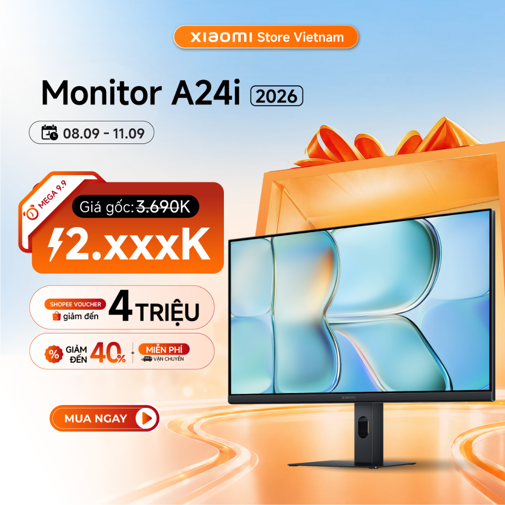 Xiaomi Màn hình Monitor A24i | FHD 23.8 inch | Bảo vệ mắt - BH 3 năm chính hãng