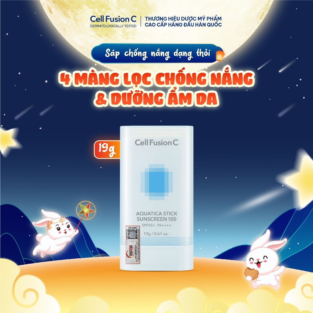 Sáp Chống Nắng Cấp Ẩm, Dịu Da Cell Fusion C Aquatica Stick Sunscreen 100 SPF 50+ PA++++