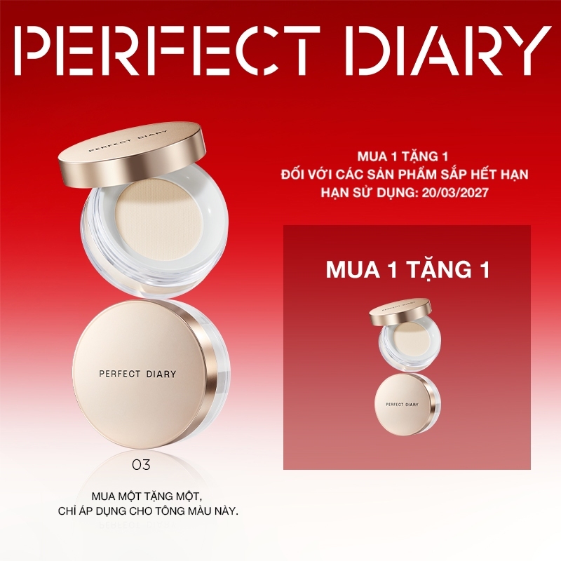 [Võ Hà Linh x PERFECT DIARY]Perfect Diary bột rời  Chống Thấm, Kem che khuyết điểm và làm sáng  Màng