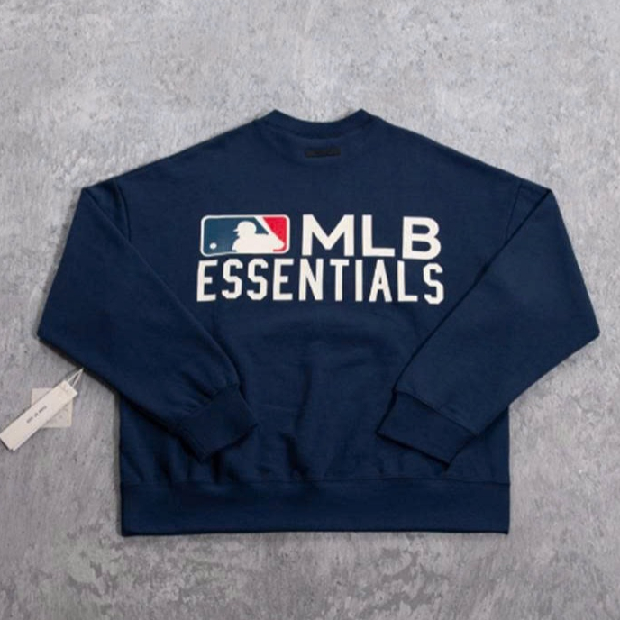 ⚡️[Hight Quality] - Áo Nỉ FOG Fear of God Esentials x M.L.B Logo Sweatshirt, áo fog essentials, Áo s
