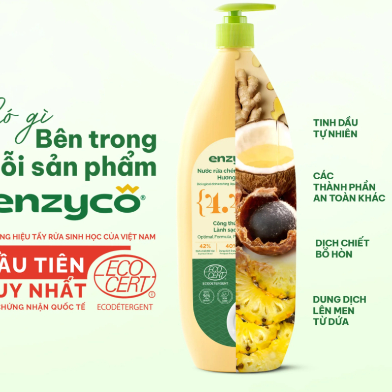 Nước Rửa Chén/ Lau Sàn Sinh Học Enzyco