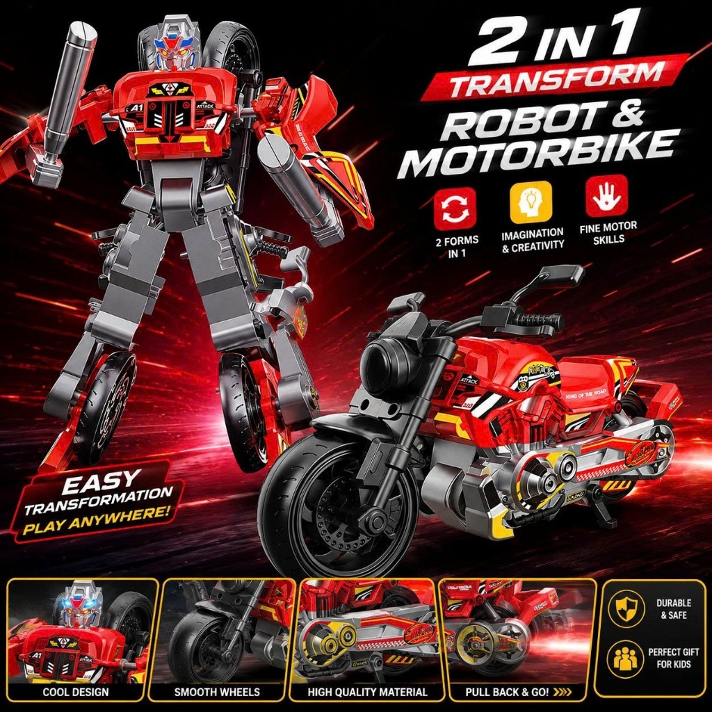 Đồ chơi Robot biến hình xe tải xe oto cao cấp Mim Mim Store TRANS89