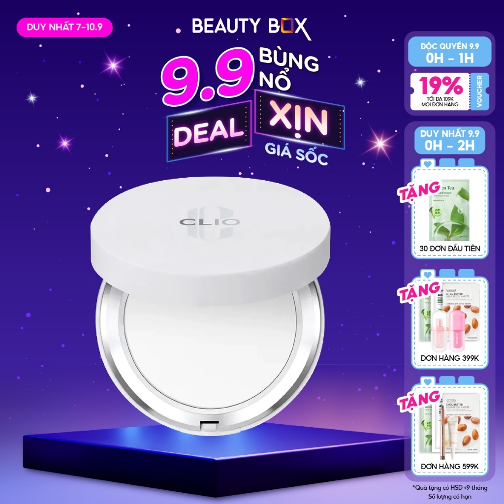 [Săn Sale] Phấn Phủ Nén Kiềm Dầu Clio Stay Perfect Finish Pact 8G