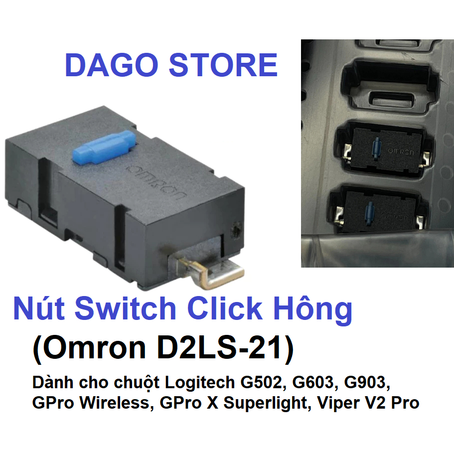 (Gửi từ 2 cái) Nút click Hông Logitech GPro Wireless GPro X Superlight G502 G603 G903 Viper V2 Pro S