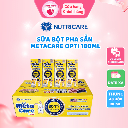 Sữa pha sẵn Nutricare Metacare Opti 48 hộp x 180ml