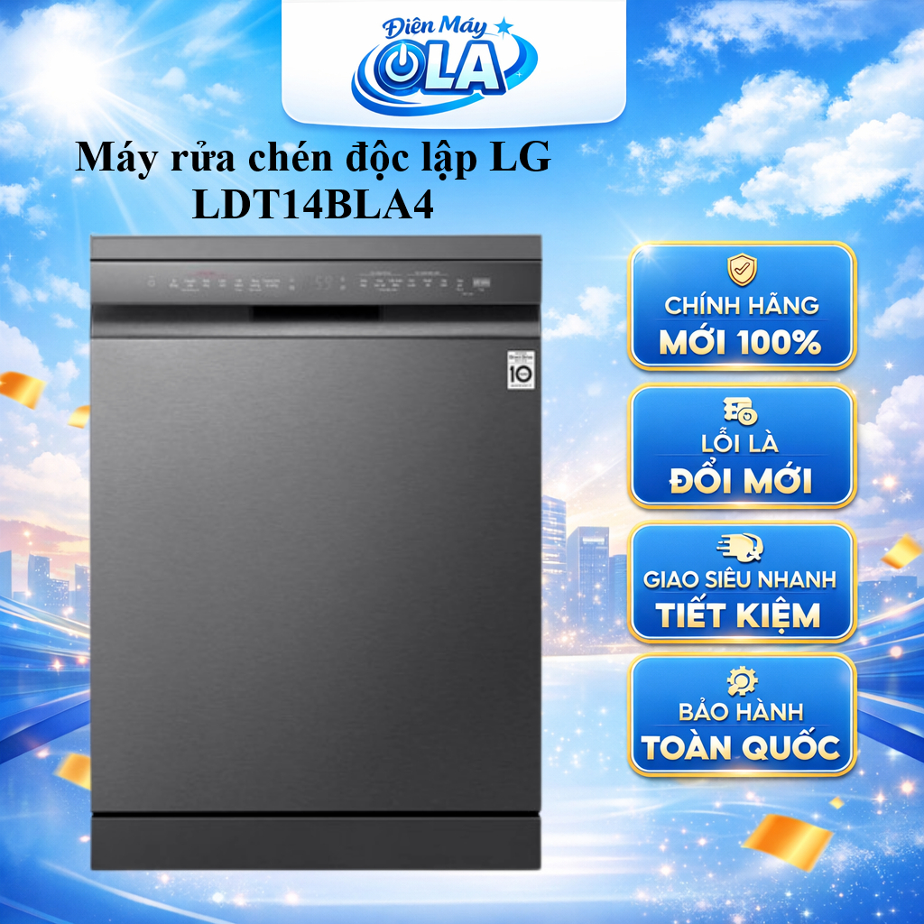 (TOÀN QUỐC) - LDT14BGA3 / LDT14BLA4 - Máy rửa chén độc lập LG 14 BỘ