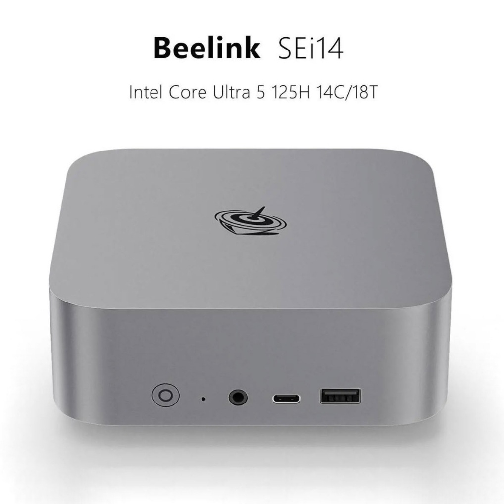 Mini PC Beelink SEi14 Ultra 5 125H 14 nhân boost 4.5Ghz, iGPU Intel Arc, nhân AI 34 TOPS, likenew