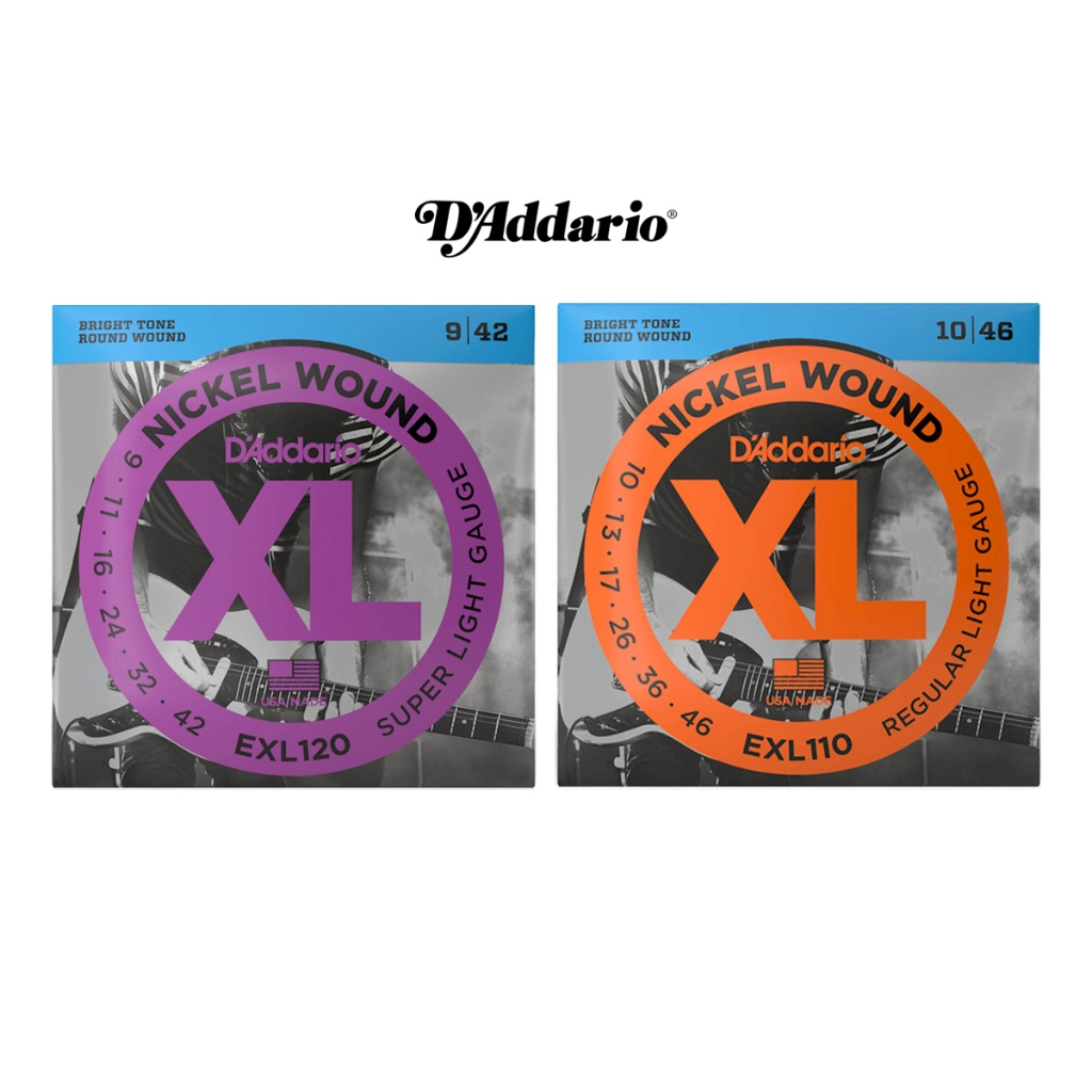 Electric Guitar Strings, Dây đàn Guitar Điện DADDARIO EXL110 REGULAR LIGHT XL NICKEL 10-46 Made in U