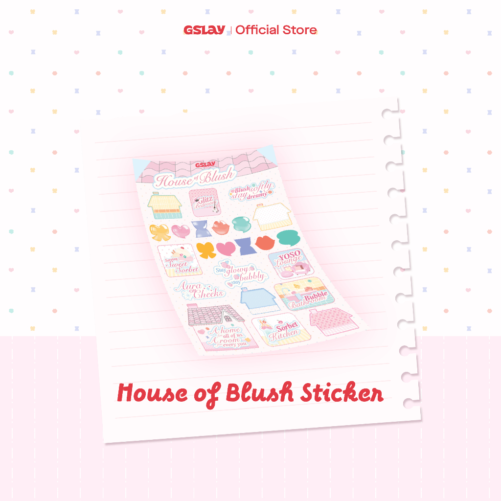 [QUÀ TẶNG - KHÔNG BÁN] GSLAY HOUSE OF BLUSH STICKER