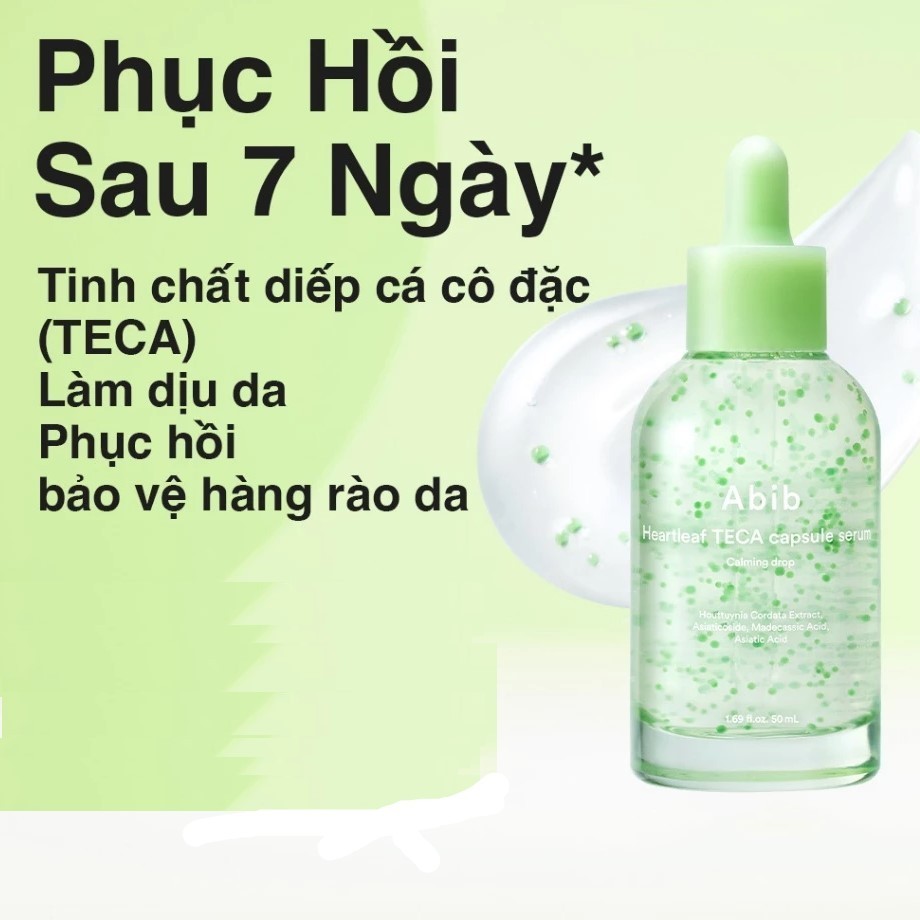 [ TEM PHỤ ] Serum Tinh chất viên nang diếp cá làm dịu da Abib Heartleaf TECA 50ml