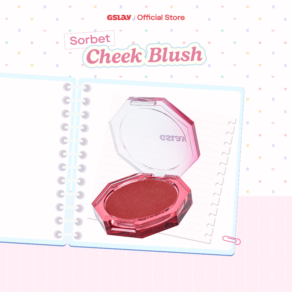 [KOC] Má Hồng Kem Hoá Phấn GSLAY Sorbet Cheek Blush thuần chay mịn lì và nhũ dễ tán bền màu (5gr)