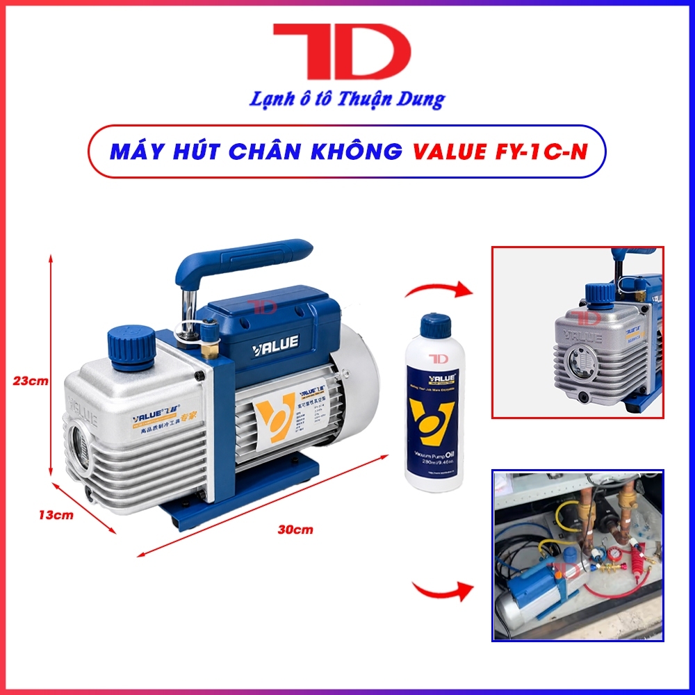 Máy Hút Chân Không Value FY-1C-N FY-2C-N, Bơm Hút Chân Không Điều Hòa, Máy Hút Chân Không Điện Lạnh 