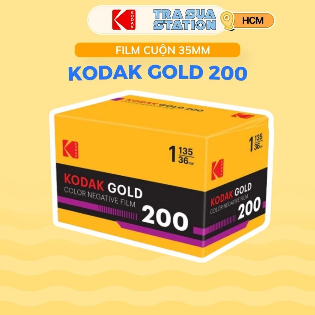 KODAK GOLD 200 24exp/36exp ISO 200 date xa - Film 35mm hộp lẻ 1 cuộn Film