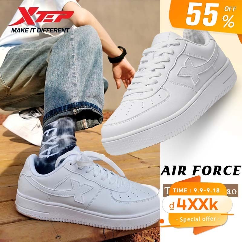 【xtep】Air Force |  Giày thể thao nam thường ngày, chống trơn trượt và chống mài mòn, đa năng và thoá