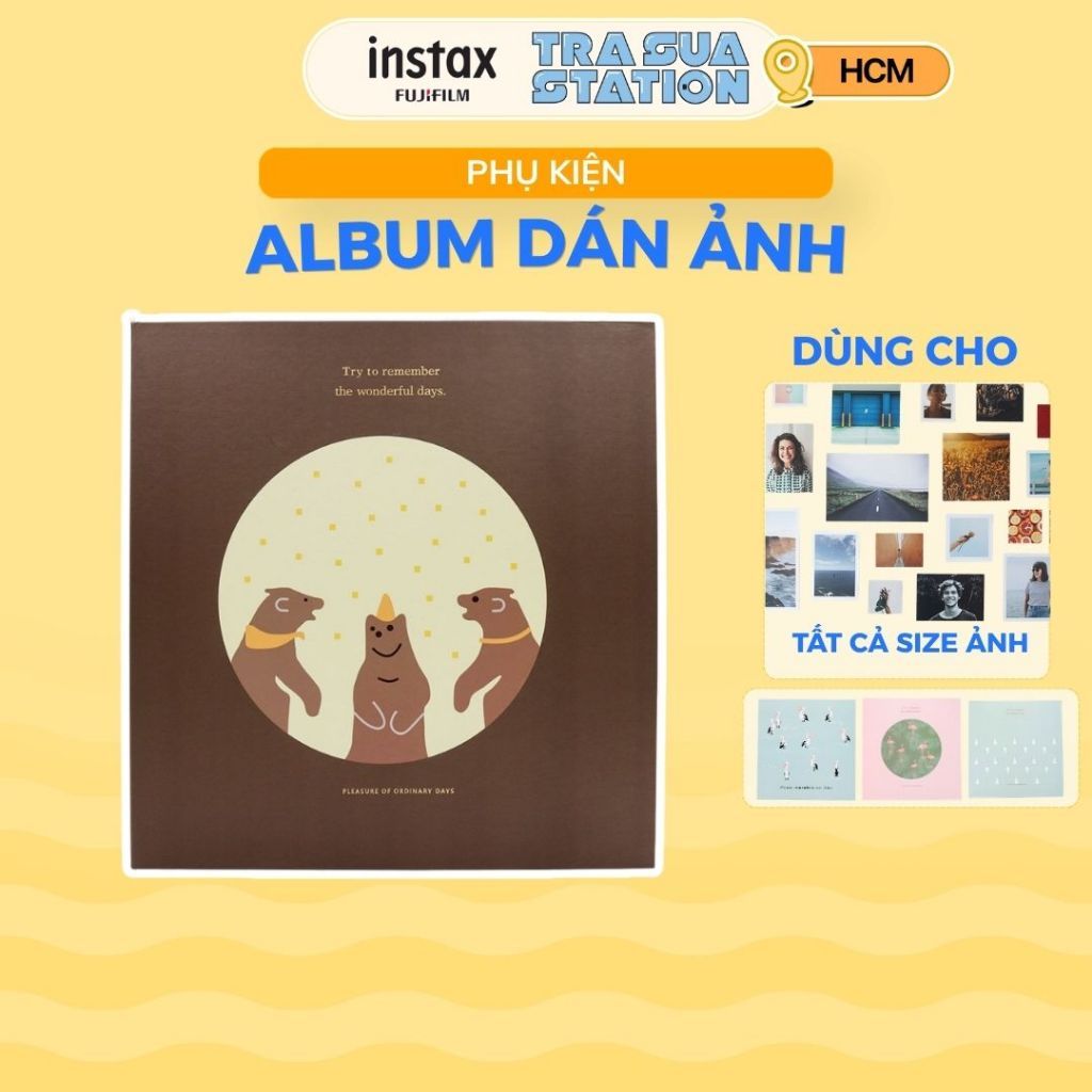 ALBUM DÁN ẢNH - ALBUM PHÙ HỢP CHO TẤT CẢ CÁC SIZE HÌNH (Instax Mini/ Instax Square/ Instax Wide)