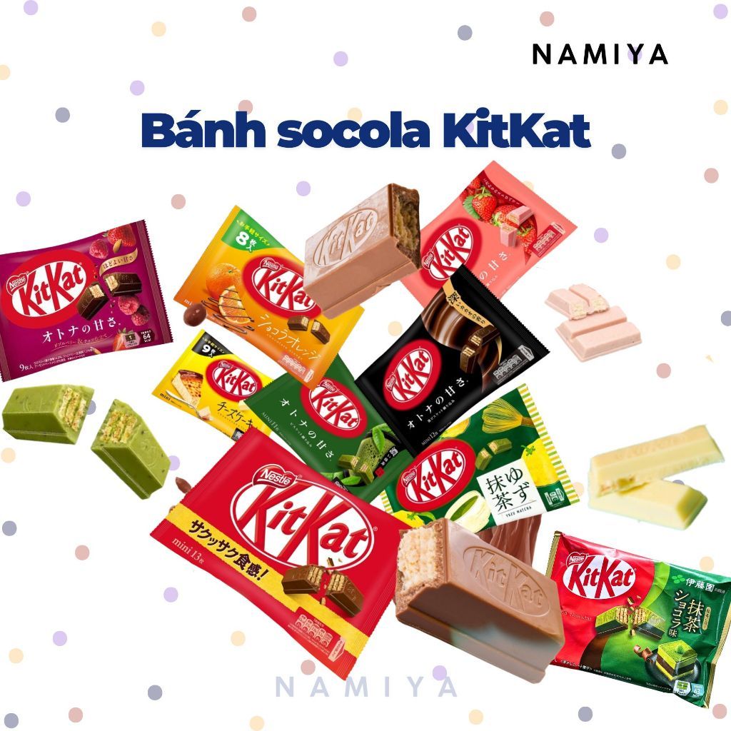 Bánh Socola KitKat Nhật Bản nhiều vị - Chocolate KitKat Japan