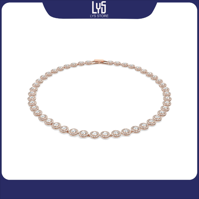 Dây chuyền nữ Swar Lys Una Angelic Tennis necklace 6113 - Hàng xuất xịn Full box Swa