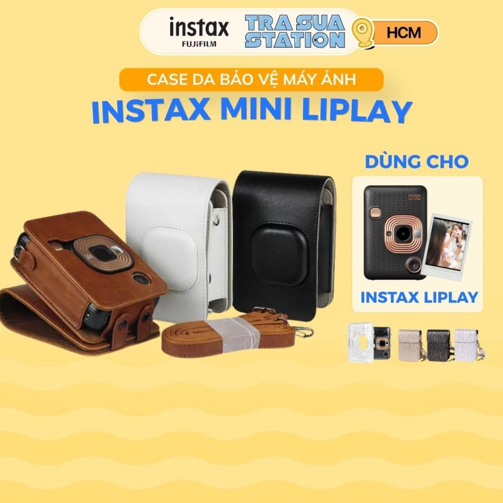 Case instax mini Liplay - Ốp bảo vệ máy chụp ảnh instax Mini Liplay + /Liplay - Tặng kèm dây đeo