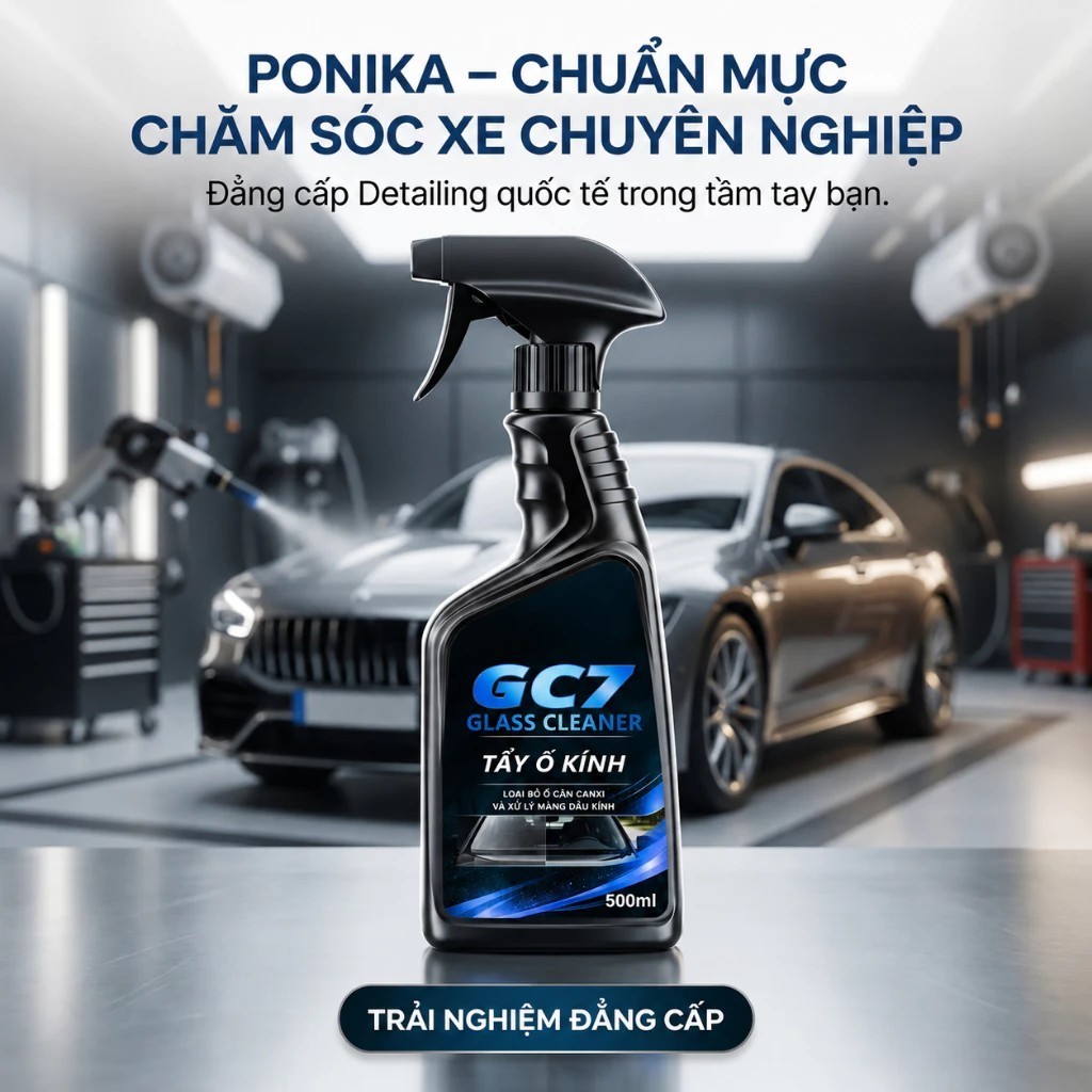 Tặng Khăn 3M Cho Combo Tẩy Ố Kính Và Phủ Nano Kính Ô Tô - Combo Chăm Sóc Kính Xe Siêu Sạch