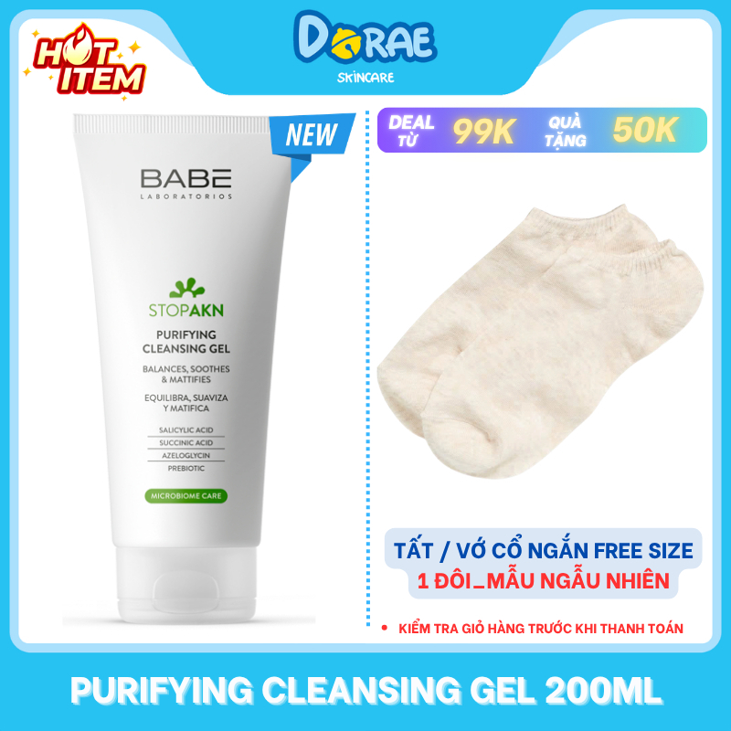 BABE l Sữa rửa mặt dịu nhẹ Babe Stop AKN Purifying Cleansing Gel