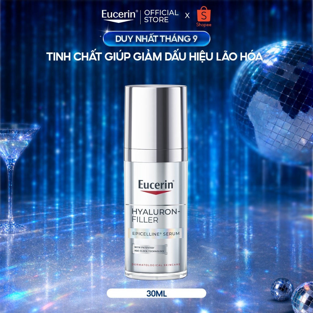 [Tuấn Dương x Eucerin] Tinh chất giúp giảm dấu hiệu lão hóa Eucerin Hyaluron-Filler Epicelline Serum