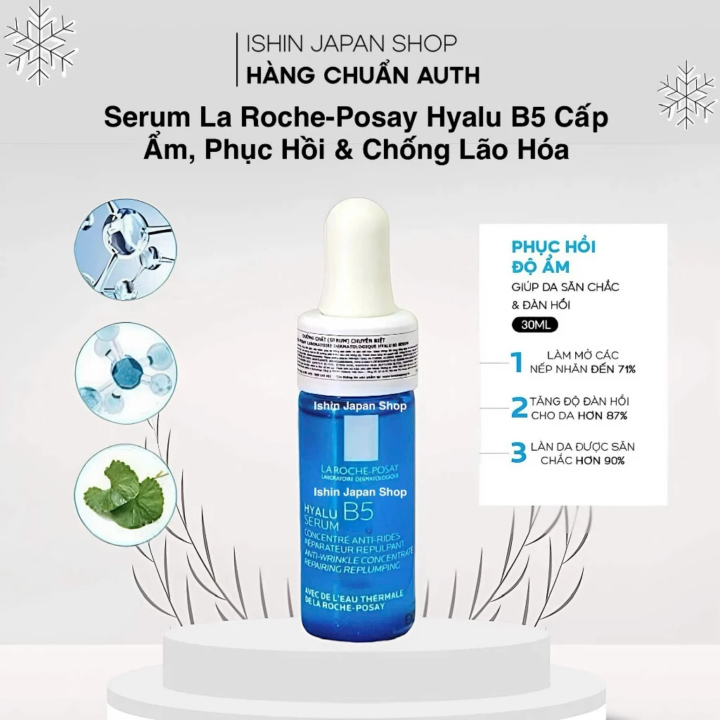Serum La Roche Posay Hyalu B5 Serum 10ml Serum HA B5 Dưỡng Ẩm Phục Hồi Cho Da Căng Mướt