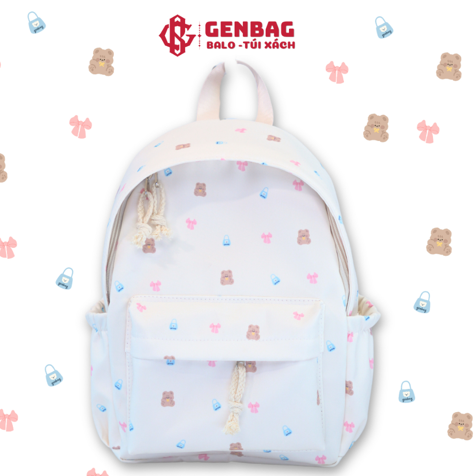 [VHL x GENBAG] Balo mini cute họa tiết gấu nhí GENBAG, balo cho bé đi học vải trượt nước BL33(1-5 tu