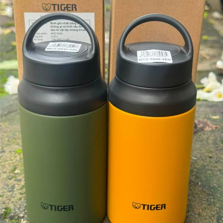 Bình giữ nhiệt bằng thép không gỉ 400ml Tiger MCZ-S040 – Made in Vietnam