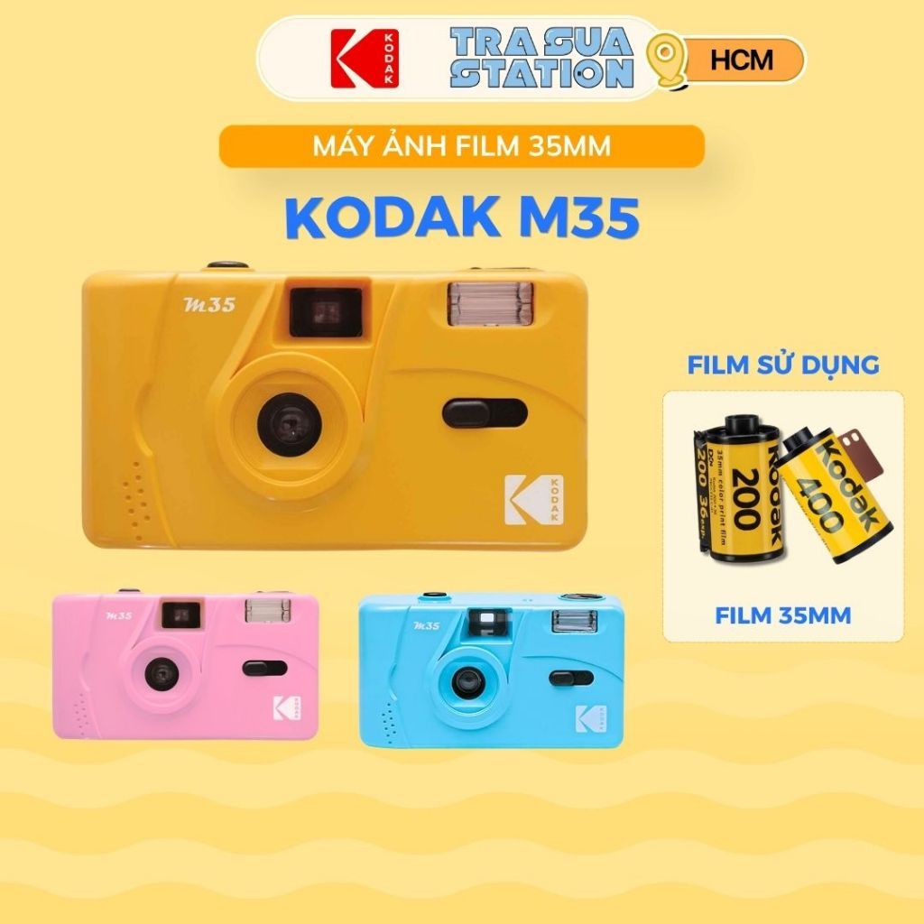 Máy ảnh Film Kodak M35 - Máy ảnh chụp film - Có thể thay films được - Không gồm PIN