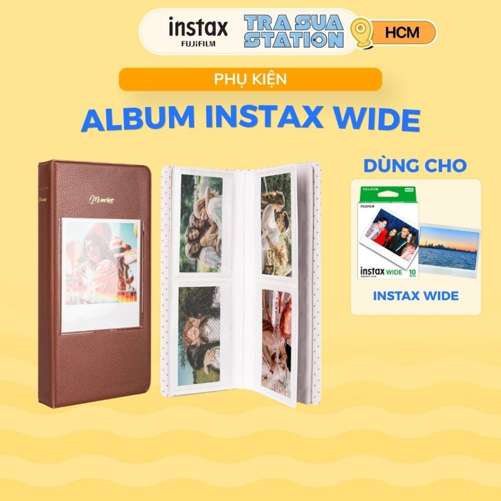 ALBUM INSTAX WIDE/ POLAROID (65 TẤM) - Album Memories Đựng Ảnh Phù Hợp Cho Cỡ Film Instax Wide/ Pola