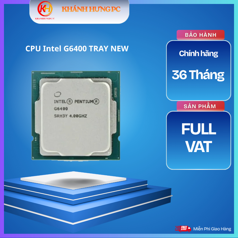 [ Full VAT ] CPU Intel core Pentium Gold G6400 TRAY NEW - BẢO HÀNH 36 THÁNG