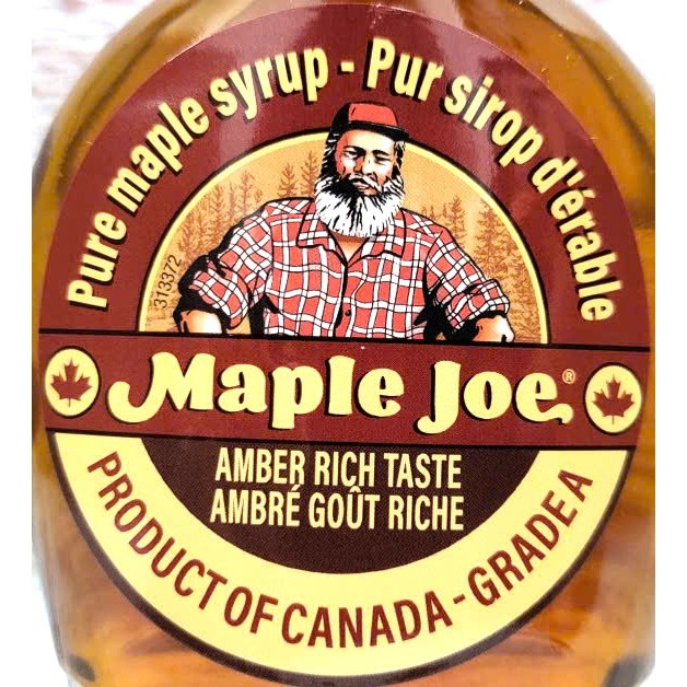 MAPLE JOE -- Chai 250g -- SY RÔ CÂY PHONG NGUYÊN CHẤT CANADA Pure Maple Syrup Amber Rich Taste