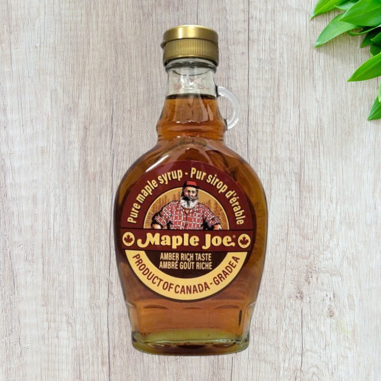 MAPLE JOE [Chai 250g] SY RÔ CÂY PHONG NGUYÊN CHẤT CANADA Pure Maple Syrup Amber Rich Taste