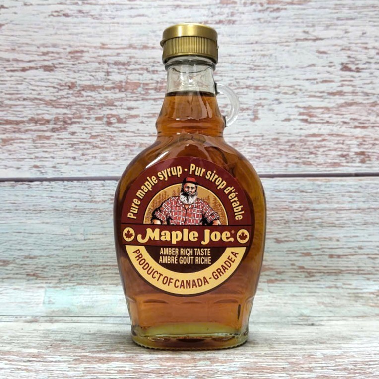 MAPLE JOE ++ Chai 250g ++ SY RÔ CÂY PHONG NGUYÊN CHẤT CANADA Pure Maple Syrup Amber Rich Taste