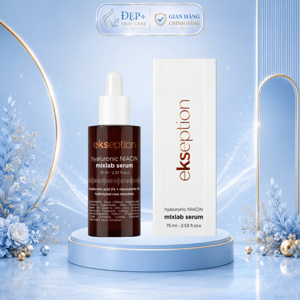 Ekseption Hyaluronic Niacin 75ml – Serum Niacinamide Hỗ Trợ Sáng Da & Cấp Ẩm
