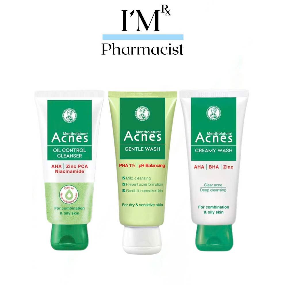 Sữa Rửa Mặt Acnes Kiểm Soát Nhờn,Mụn Acnes Oil Control Cleanser/Creamy Wash/Gentle Wash